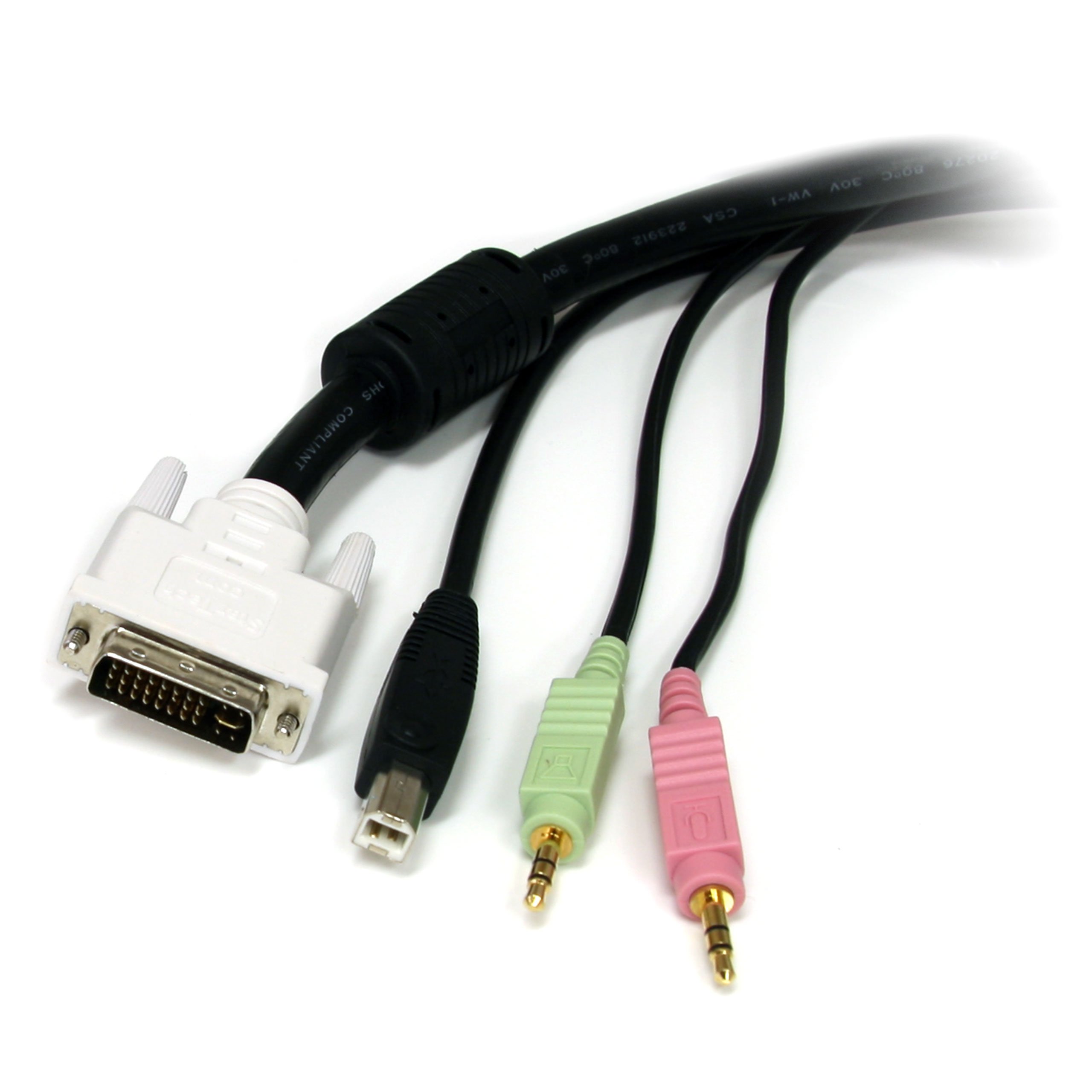 startech-com-usbdvi4n1a10-c-ble-kvm-usb-dvi-4-en-1-audio-micro-3-m image 3