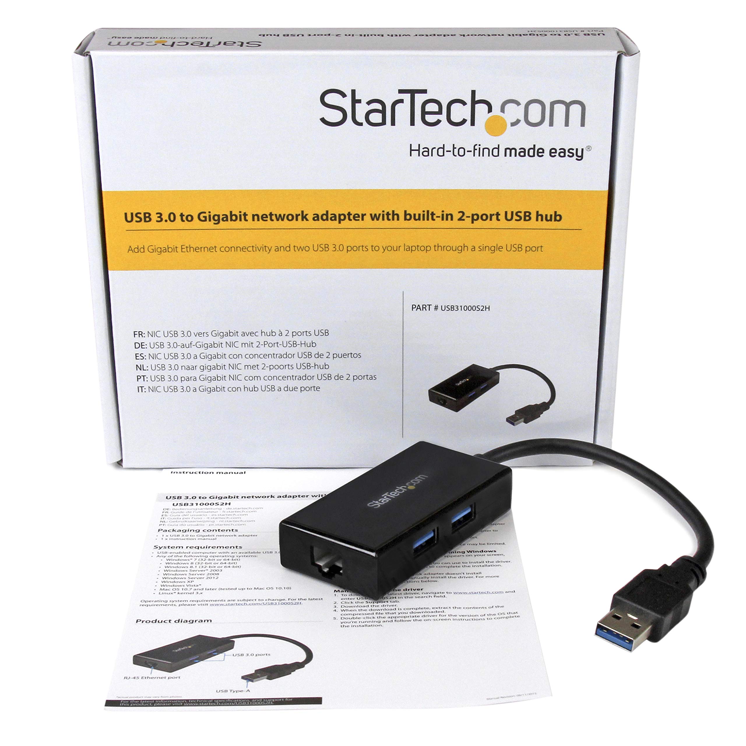 startech-com-usb31000s2h-hub-usb-3-0-2-ports-gigabit-ethernet image 8
