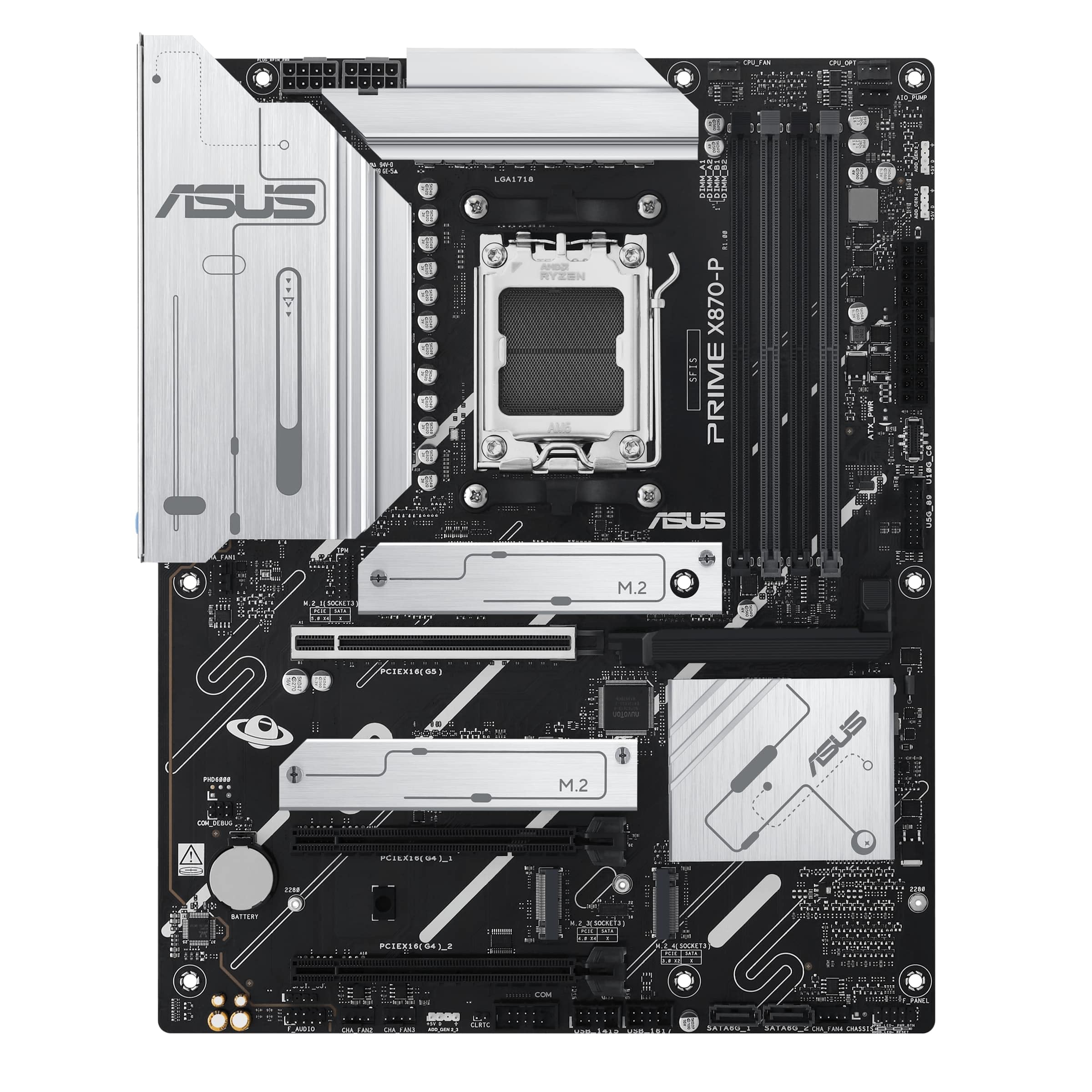 asus-prime-x870-p-carte-m-re-gaming-am5-x870-atx-ddr5-pcie-5-0 image 2