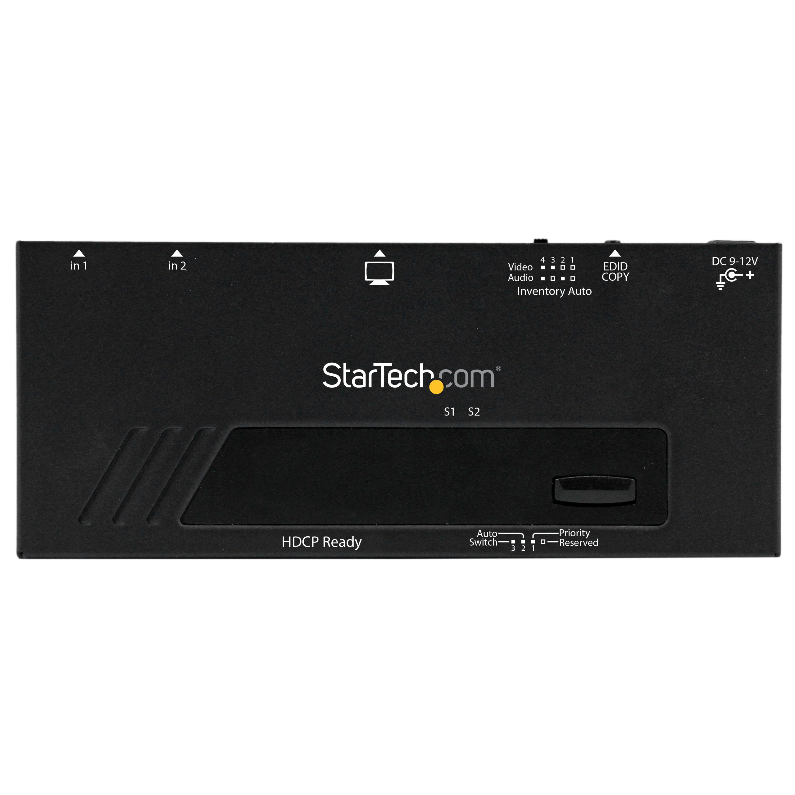 startech-com-switch-hdmi-2-ports-1080p-auto-prioritaire-edid-vs221hdq image 2