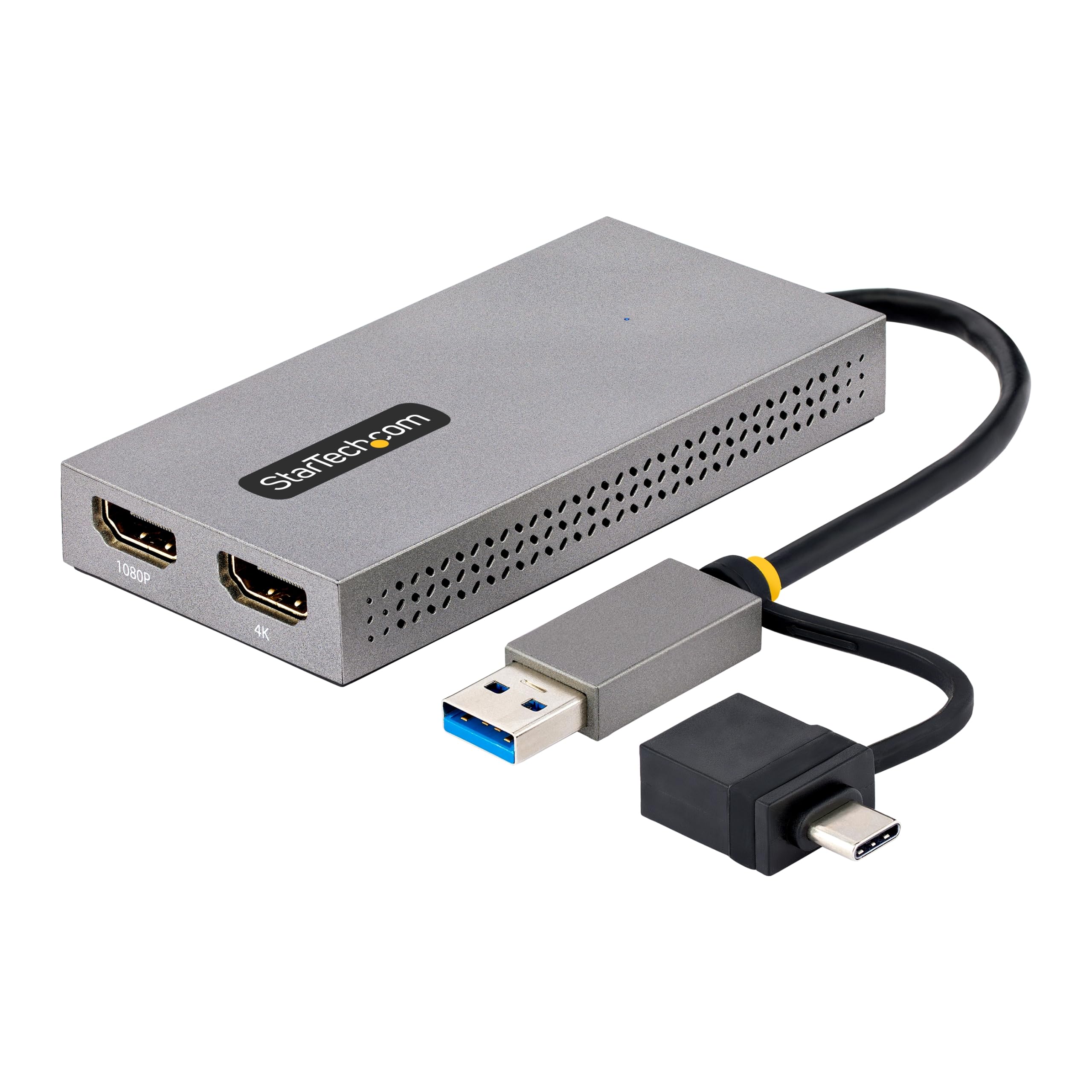 startech-com-convertisseur-usb-3-0-a-c-vers-2x-hdmi-4k30-1080p image 1