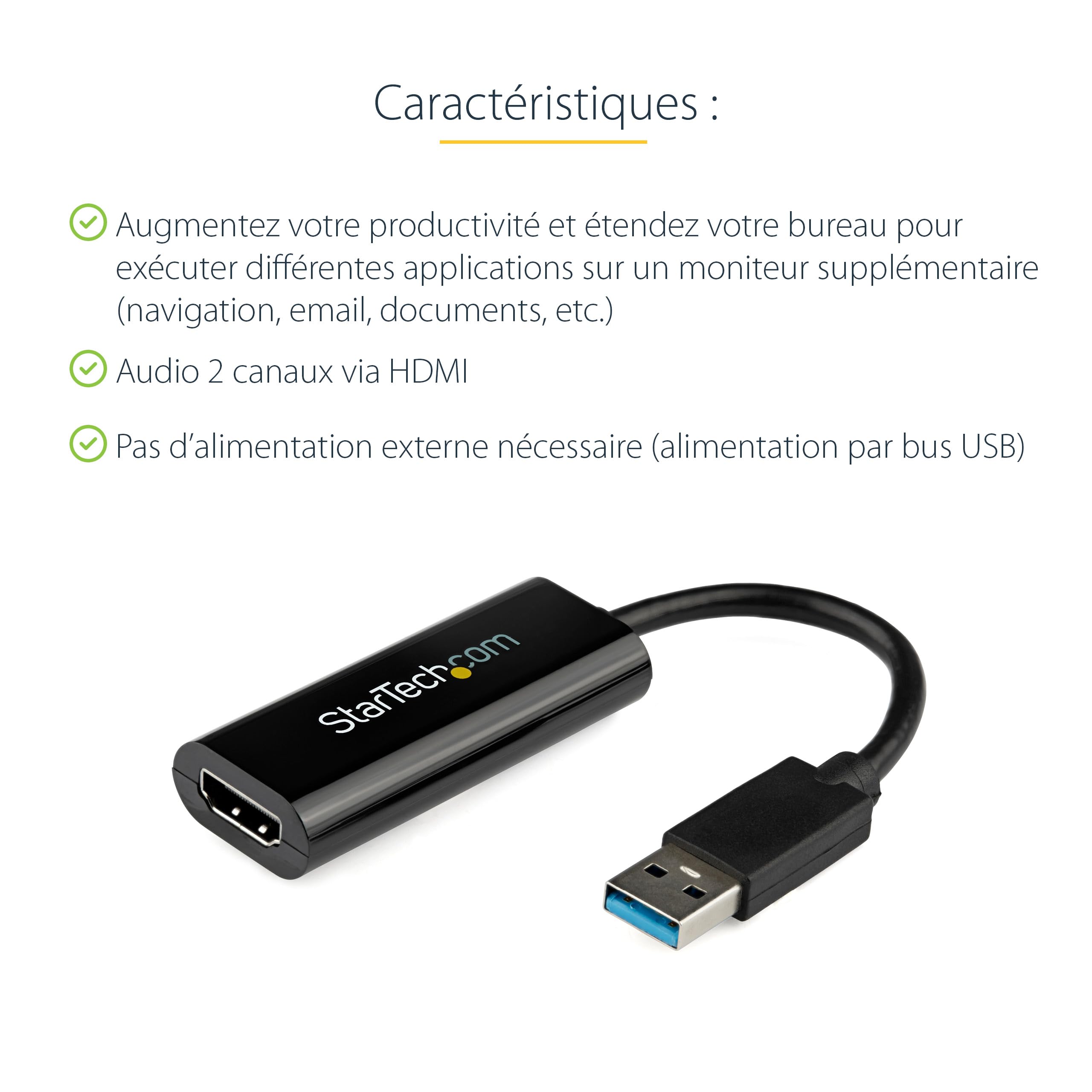 startech-com-usb32hdes-adaptateur-usb-3-0-type-a-vers-hdmi-1080p-noir image 4