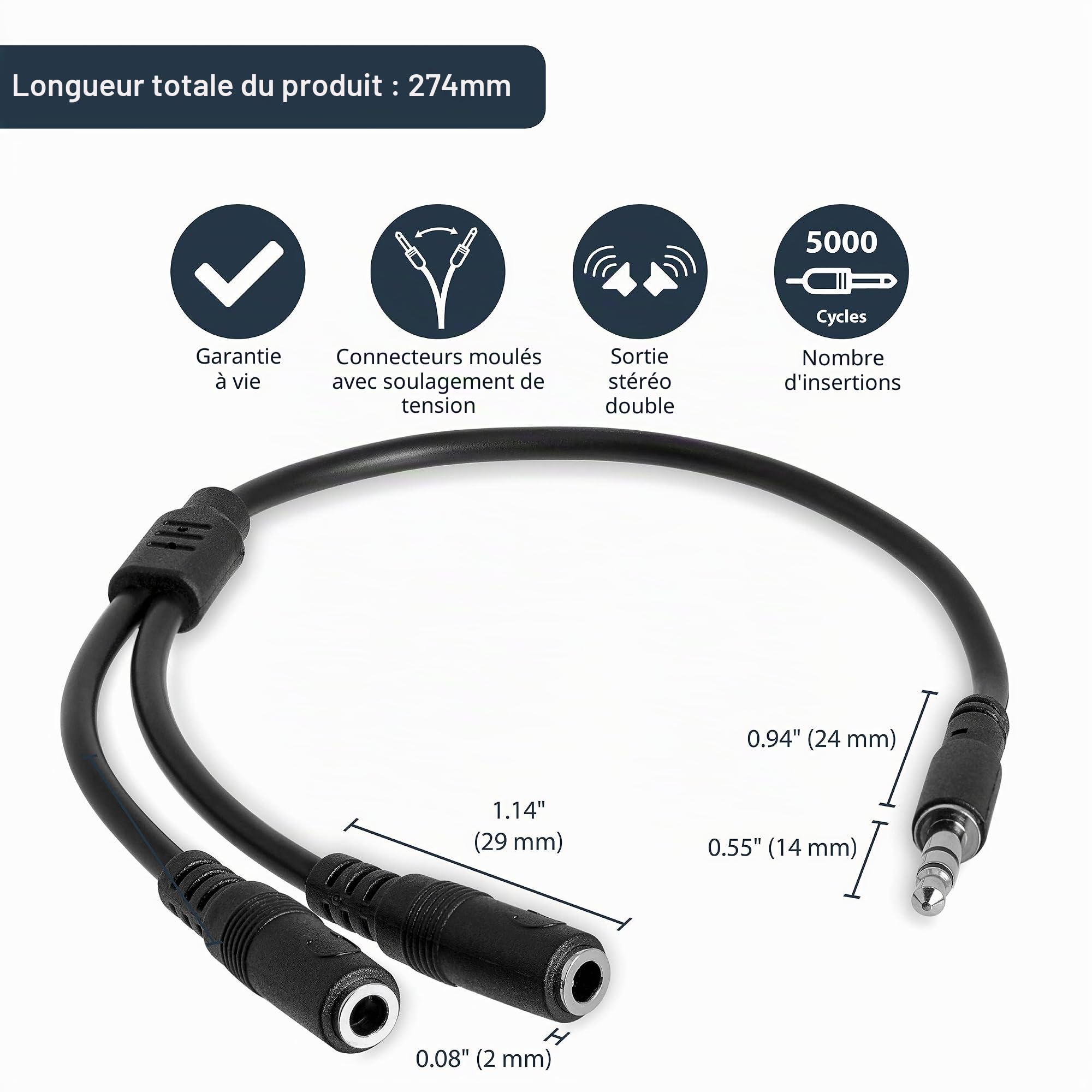 startech-com-c-ble-r-partiteur-st-r-o-slim-y-3-5-mm-m-le-vers-2x-femelle-3-5-mm image 3