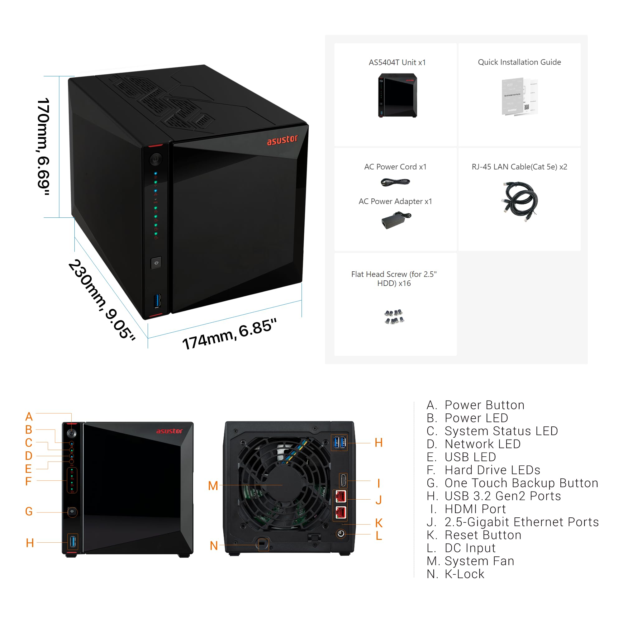 asustor-as5404t-nimbustor-4-gen2-serveur-nas-4-baies-2-5gbe-m-2-nvme image 3