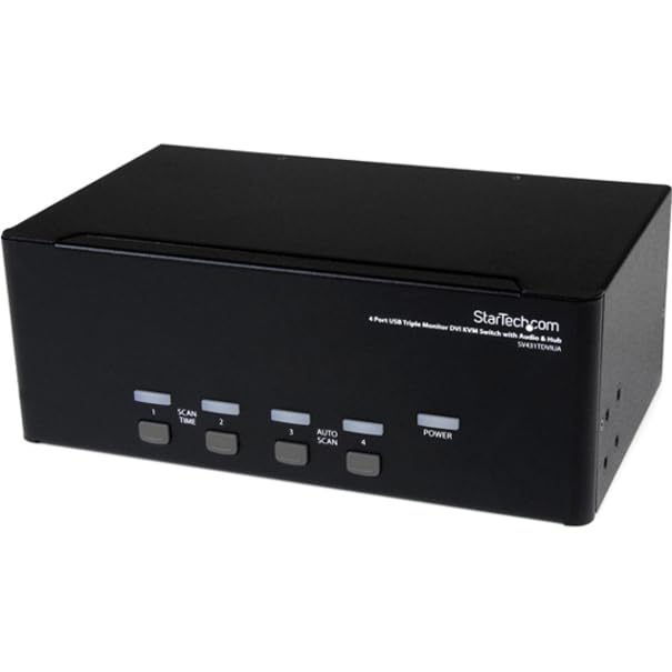 startech-com-switch-kvm-dvi-4-ports-triple-cran-1920x1200-avec-hub-usb-2-0-et-au image 7