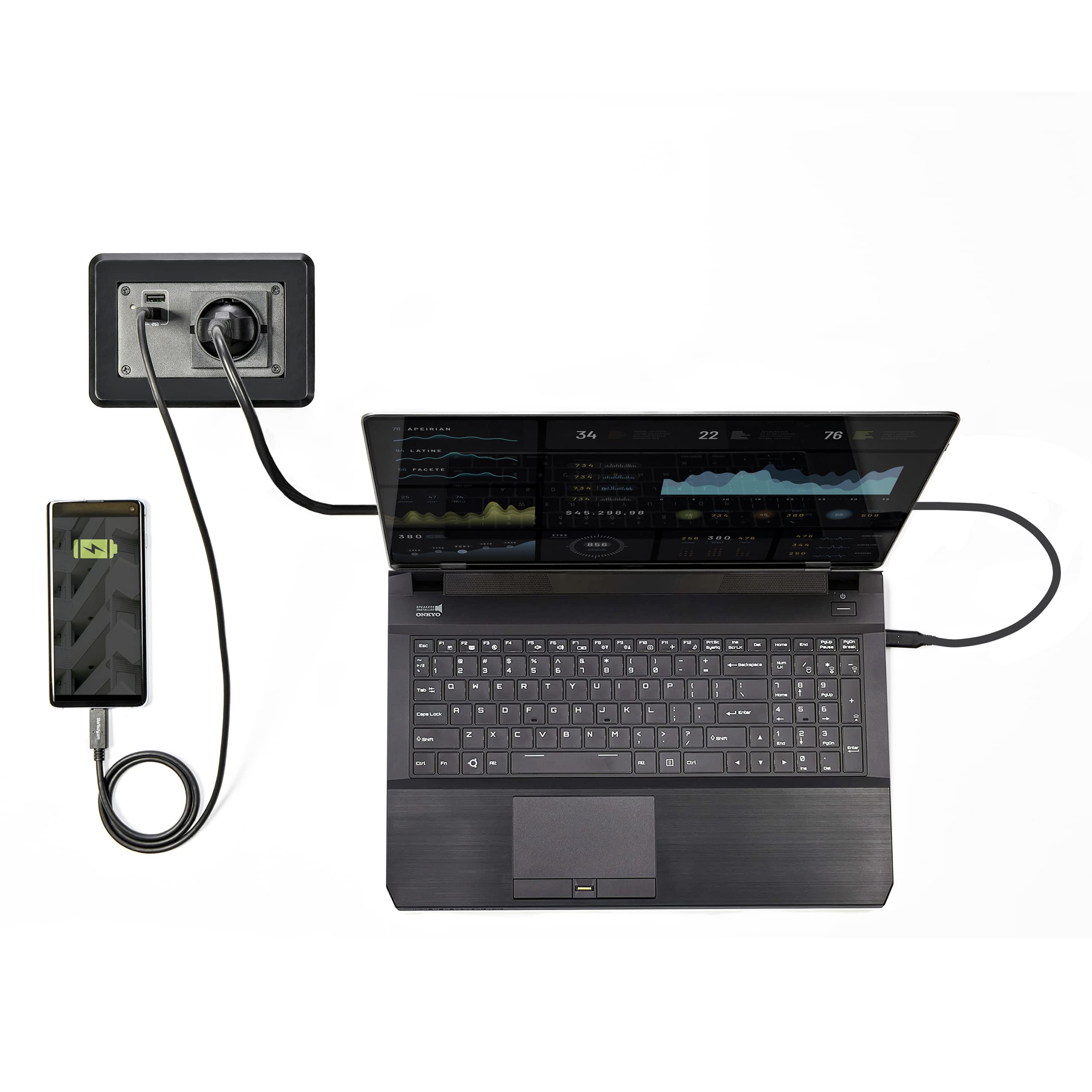 startech-com-module-hub-de-charge-1x-secteur-2x-usb-a-montage-table image 6
