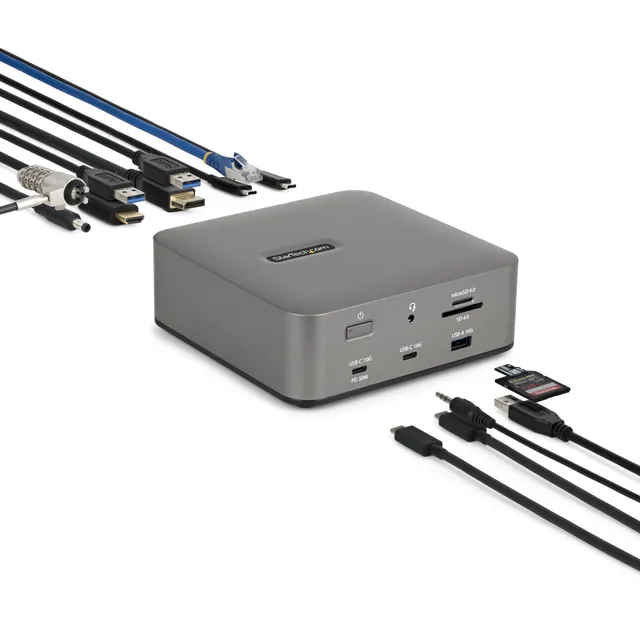 startech-com-dock-thunderbolt-5-usb4-triple-4k-144hz-double-8k-140w-pd image 1