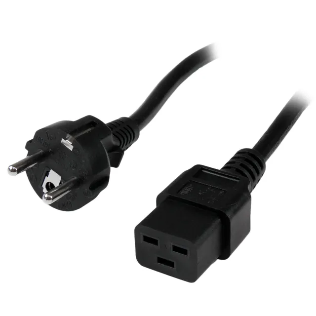 startech-com-pxteuc192m-cordon-alimentation-pc-eu-schuko-vers-c19-2m-16a image 1