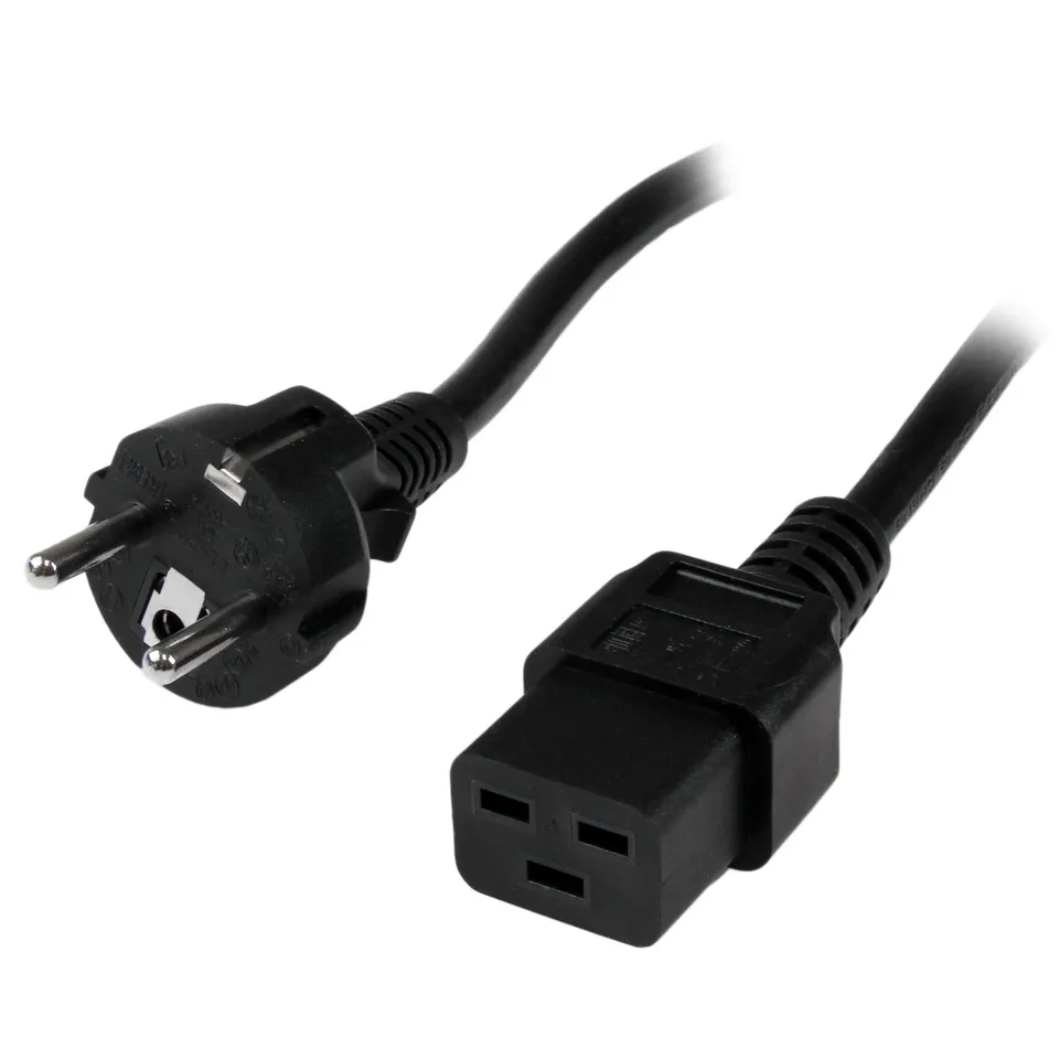 startech-com-pxteuc192m-cordon-alimentation-pc-eu-schuko-vers-c19-2m-16a image 1