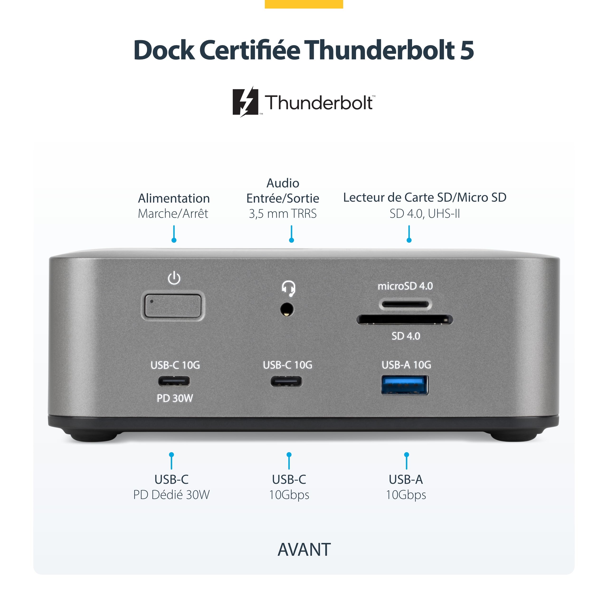 startech-com-dock-thunderbolt-5-usb4-triple-4k-144hz-double-8k-140w-pd image 2