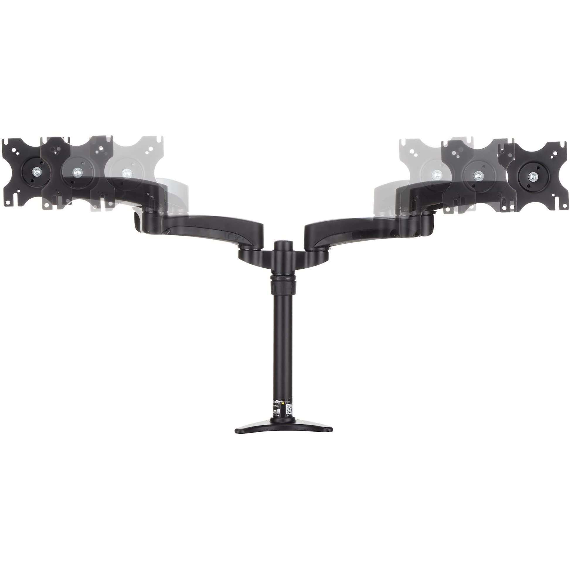 startech-com-armdual-support-bras-articul-2-crans-12-24-pouces-noir image 2