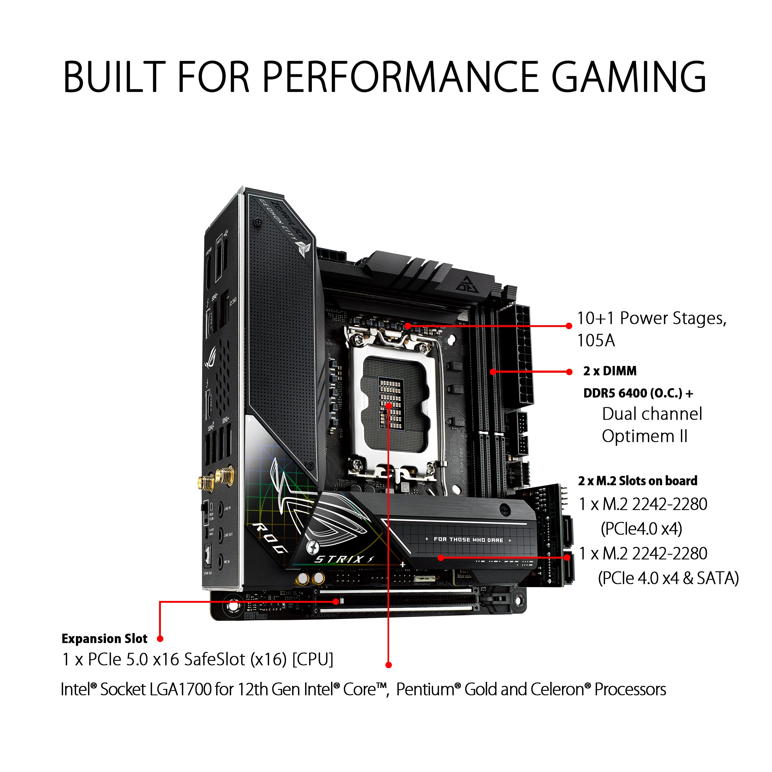 asus-rog-strix-z690-i-gaming-wifi-carte-m-re-mini-itx-lga-1700 image 3