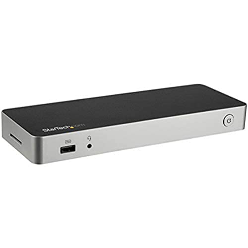 startech-com-station-d-accueil-usb-c-double-hdmi-displayport-4k-60w-gbe-sd image 2