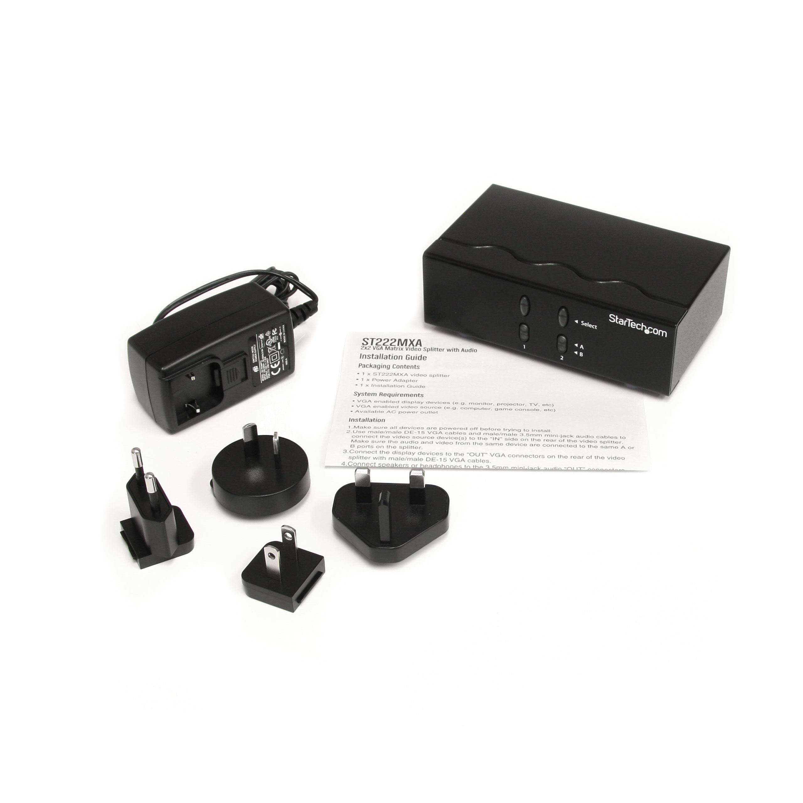 startech-com-st222mxa-matrice-vid-o-vga-2x2-avec-audio image 4