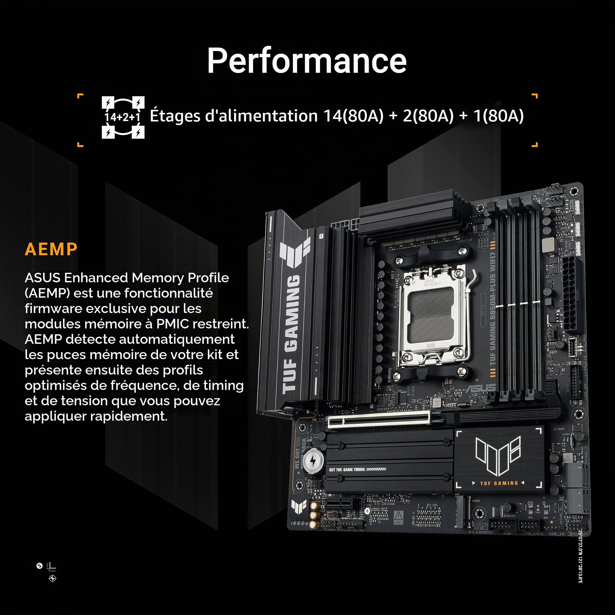 asus-rog-tuf-gaming-b850m-plus-wifi7-carte-m-re-micro-atx-socket-am5-amd-b850 image 3