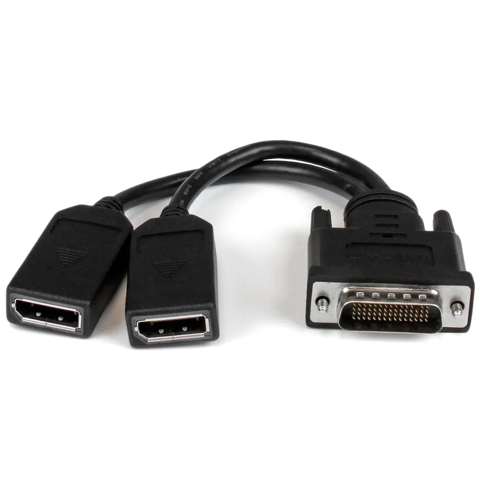 startech-com-adaptateur-dms-59-vers-2x-displayport-20-cm-noir image 1