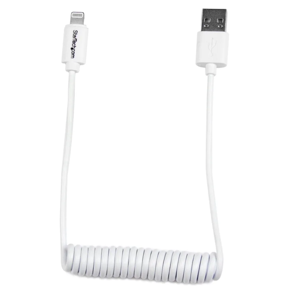 startech-com-c-ble-lightning-vers-usb-spiral-60-cm-blanc image 1