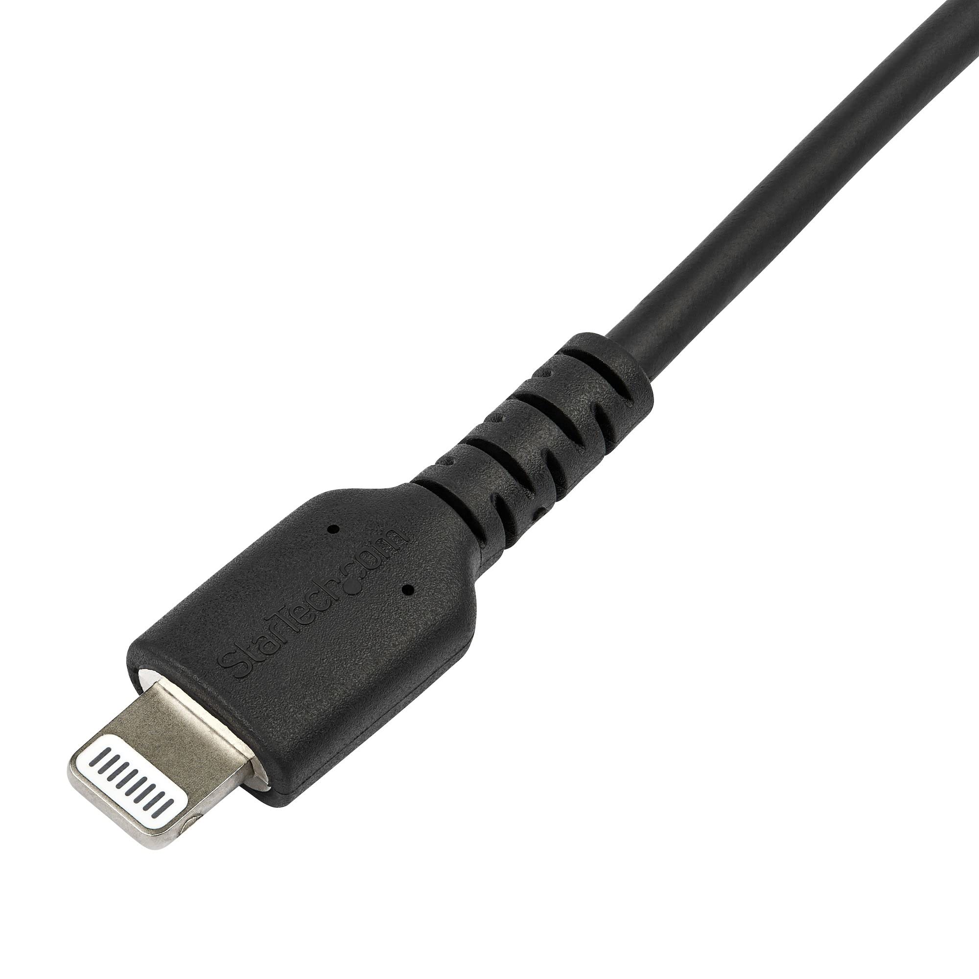 startech-com-rusbcltmm2mb-c-ble-usb-c-vers-lightning-2-m-robuste-mfi-noir image 3