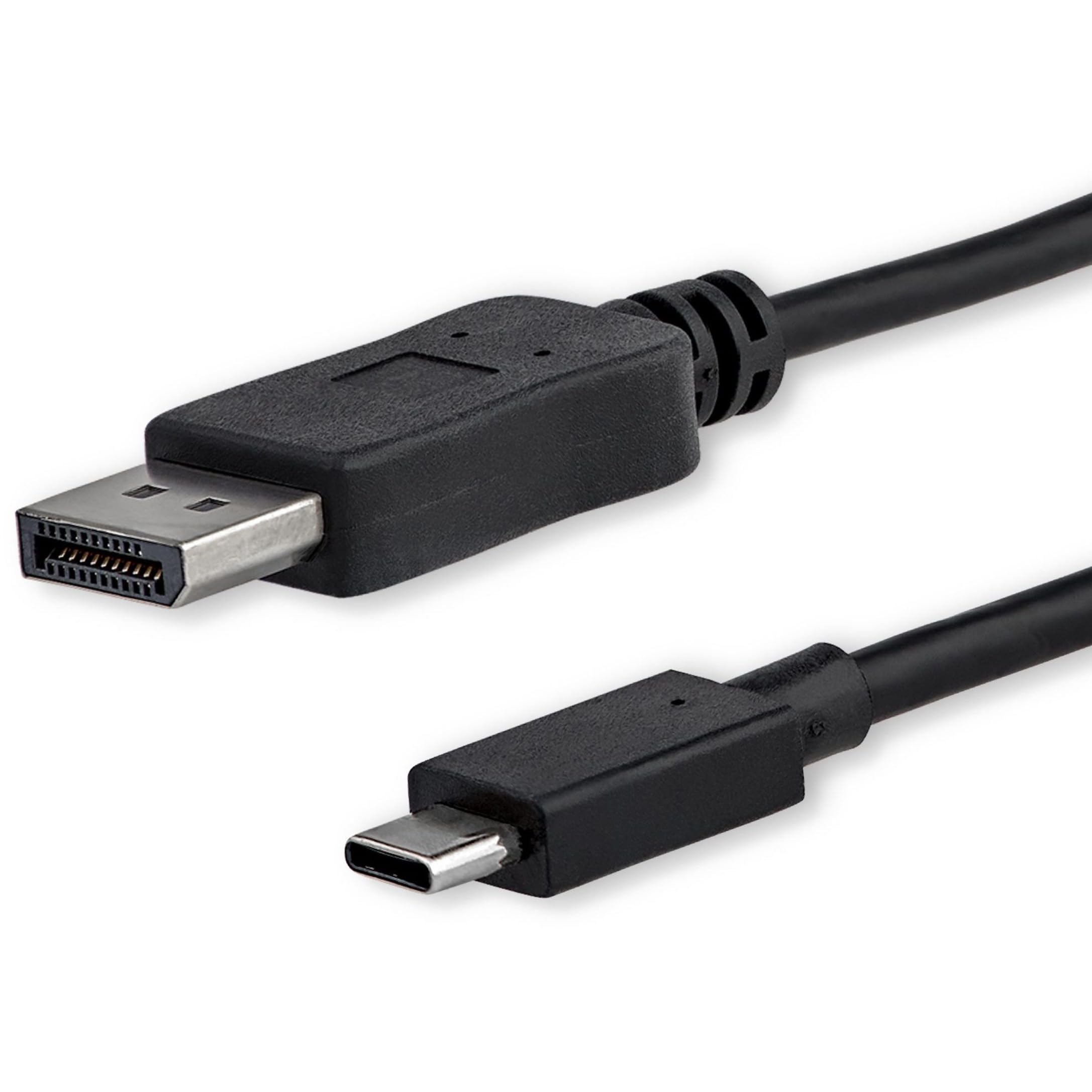 startech-com-c-ble-usb-c-vers-displayport-1-2-4k-60hz-dp-alt-mode-1-m-noir-cdp2d image 5