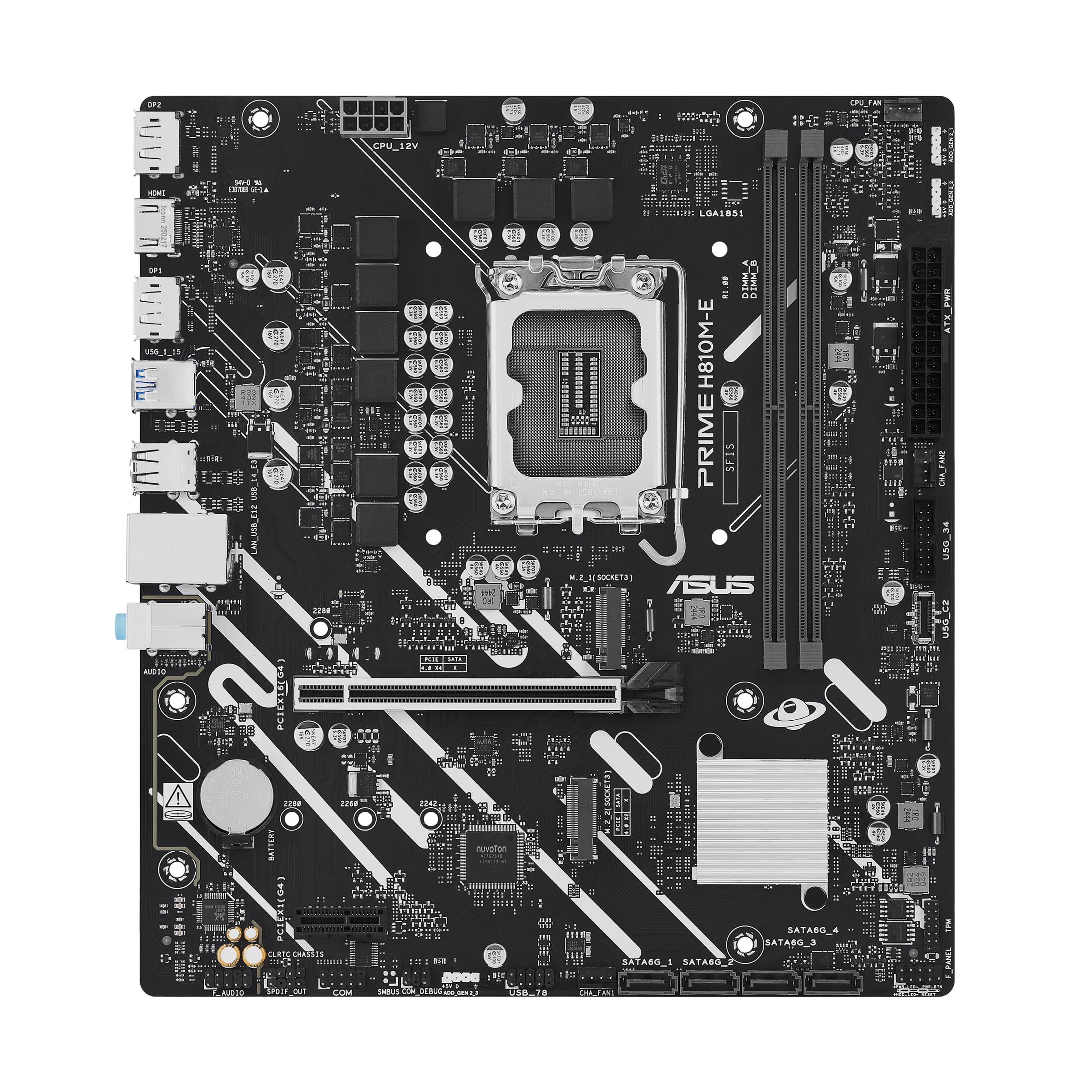 asus-rog-prime-h810m-e-csm-carte-m-re-micro-atx-lga-1851 image 3
