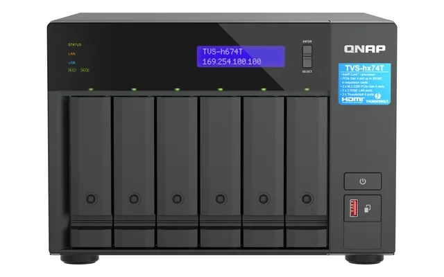 qnap-tvs-h674t-nas-6-baies-thunderbolt-4-intel-i5-32-go-ram image 1