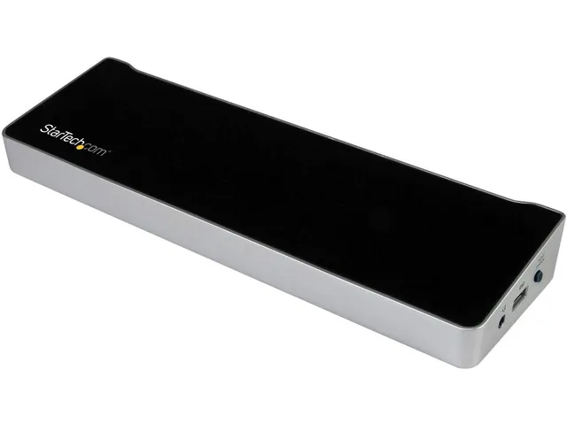 startech-com-usb3ddockft-station-d-accueil-usb-3-0-double-pc-portable-kvm-2-cran image 1