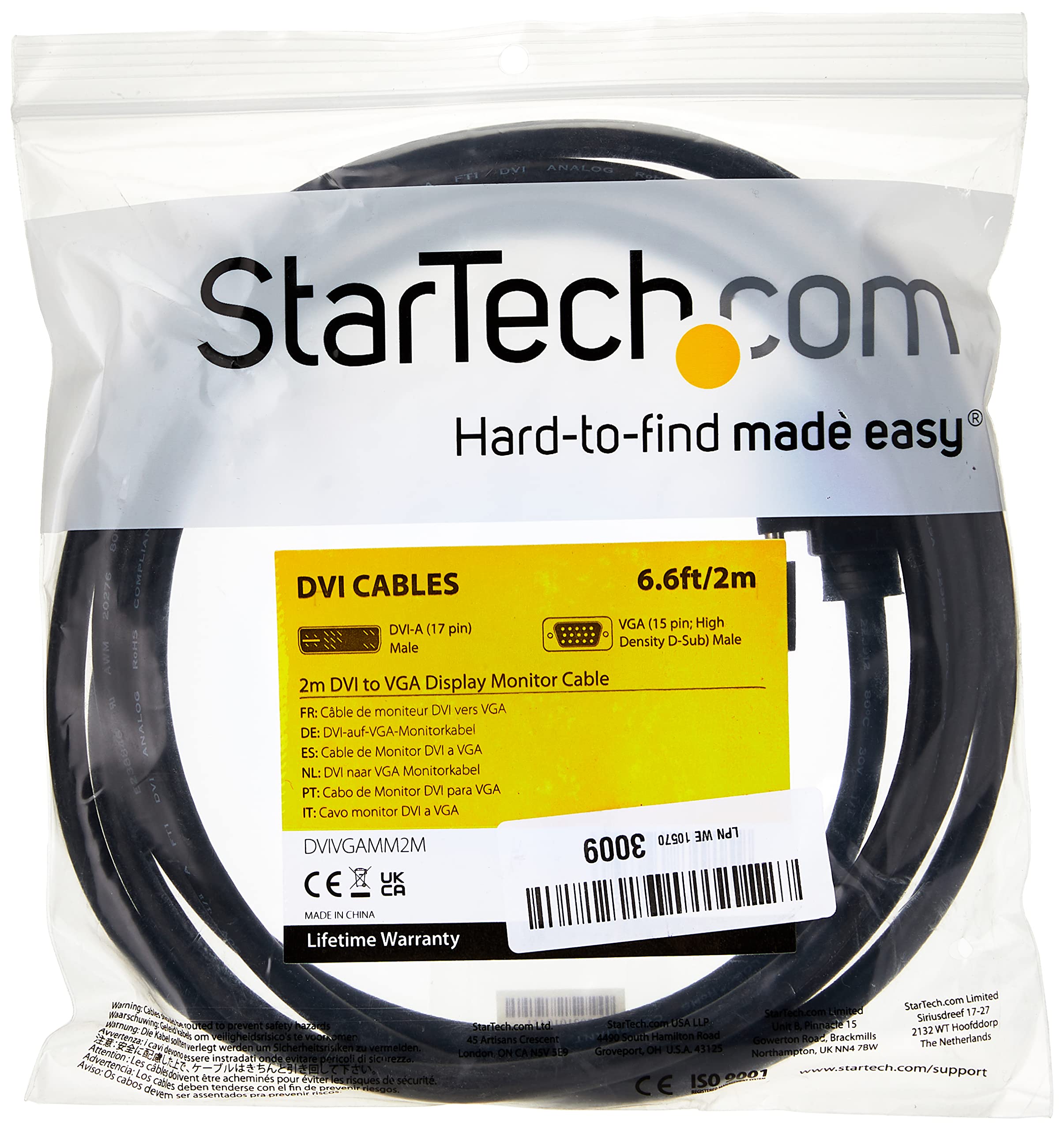 startech-com-c-ble-cran-dvi-a-vers-vga-hd15-m-m-2m-dvivgamm2m image 1