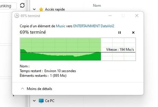 Parfait sur mon NAS