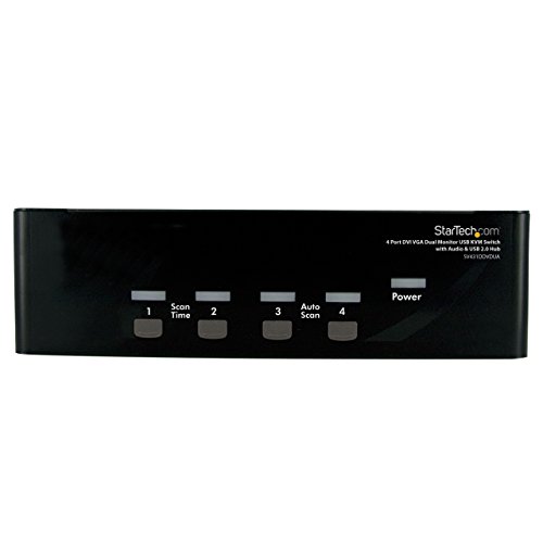startech-com-switch-kvm-dvi-et-vga-4-ports-double-cran-avec-hub-usb-et-audio image 4