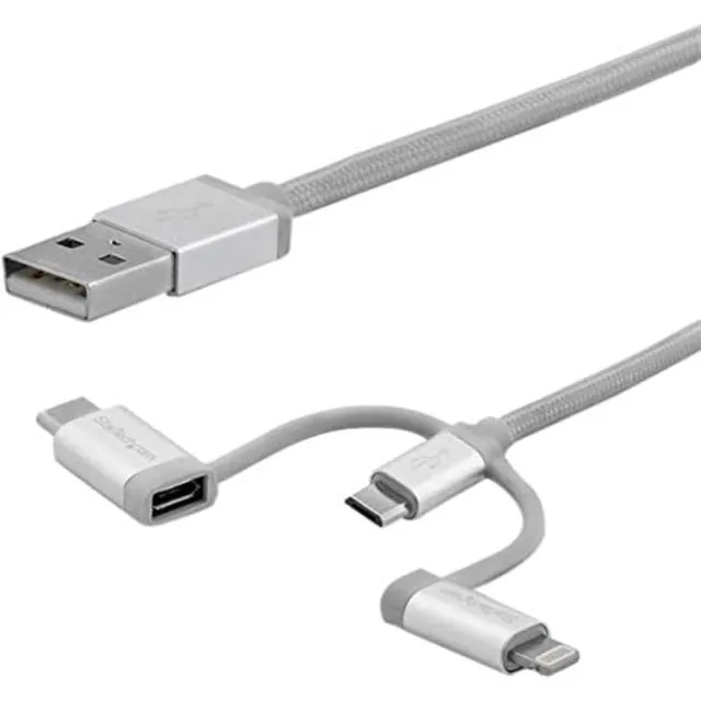 startech-com-c-ble-usb-3-en-1-2-m-lightning-usb-c-micro-usb-tress image 1