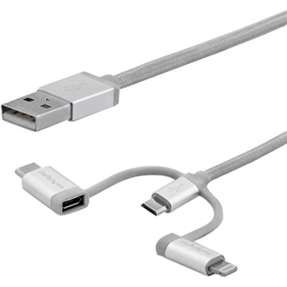 startech-com-c-ble-usb-3-en-1-2-m-lightning-usb-c-micro-usb-tress image 1