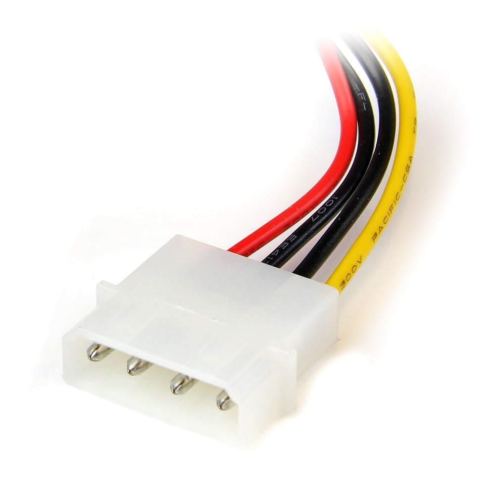 startech-com-adaptateur-d-alimentation-lp4-vers-sata-angle-droit-15-cm-4-broches image 3