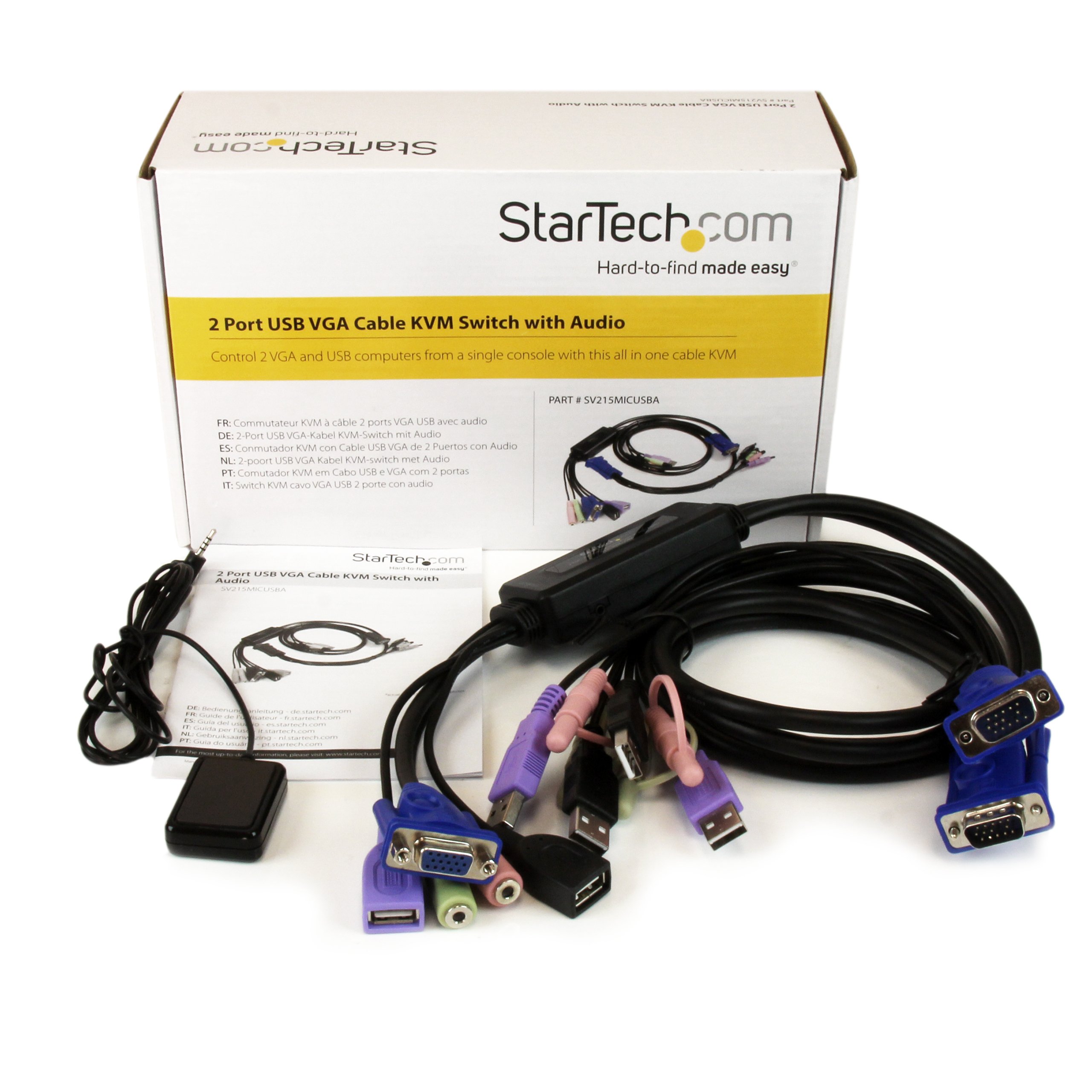 startech-com-sv215micusba-commutateur-kvm-2-ports-vga-usb-audio image 4