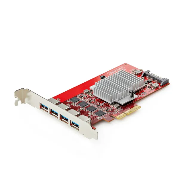 startech-com-p10q4a-usb-card-carte-pcie-usb-a-4-ports-10-gbps-4-contr-leurs image 1