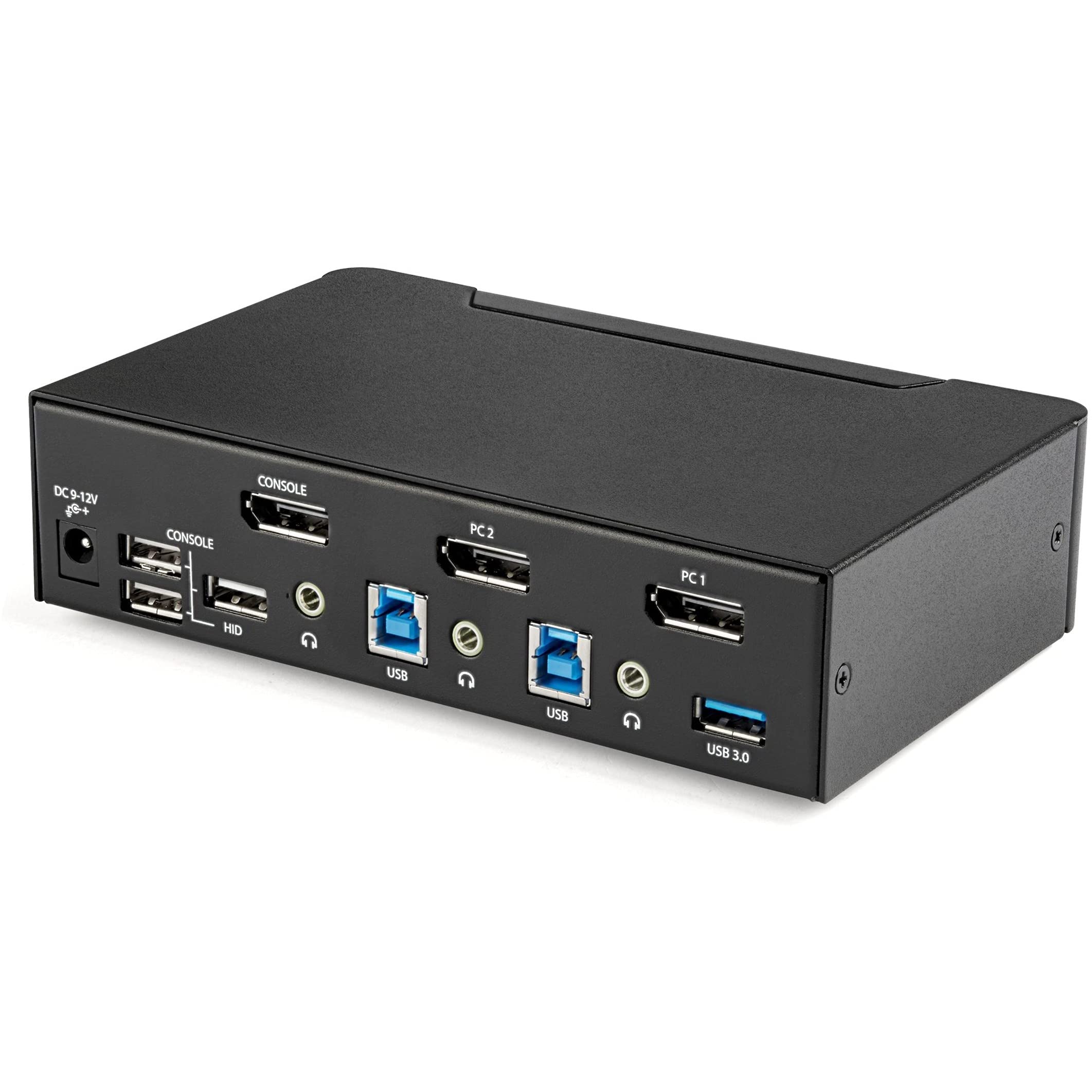 startech-com-st12mhdlan-series-switch-kvm-displayport-2-ports-4k-60-hz-avec-hub- image 4