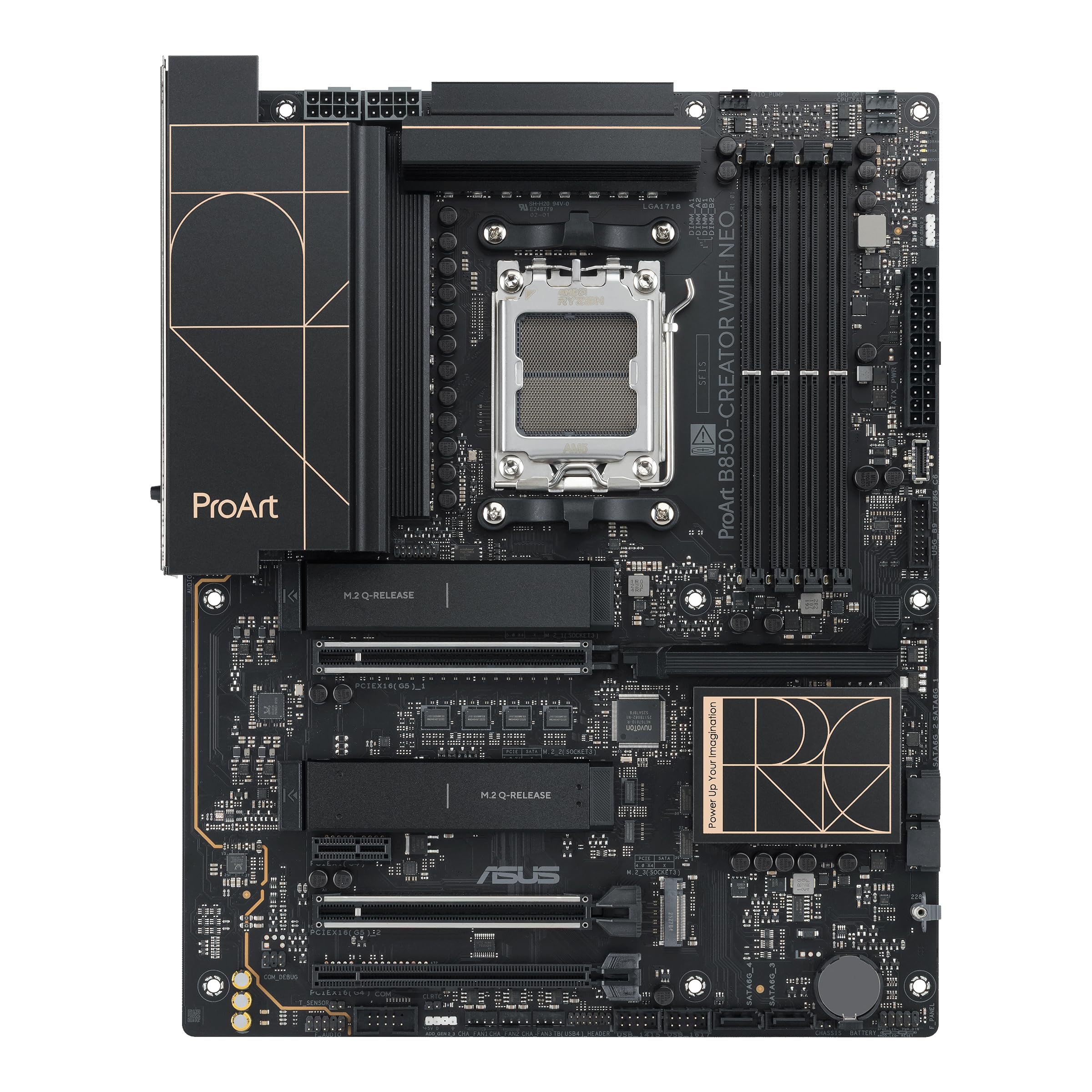 asus-rog-proart-b850-creator-wifi-neo-carte-m-re-atx-am5-ddr5 image 2