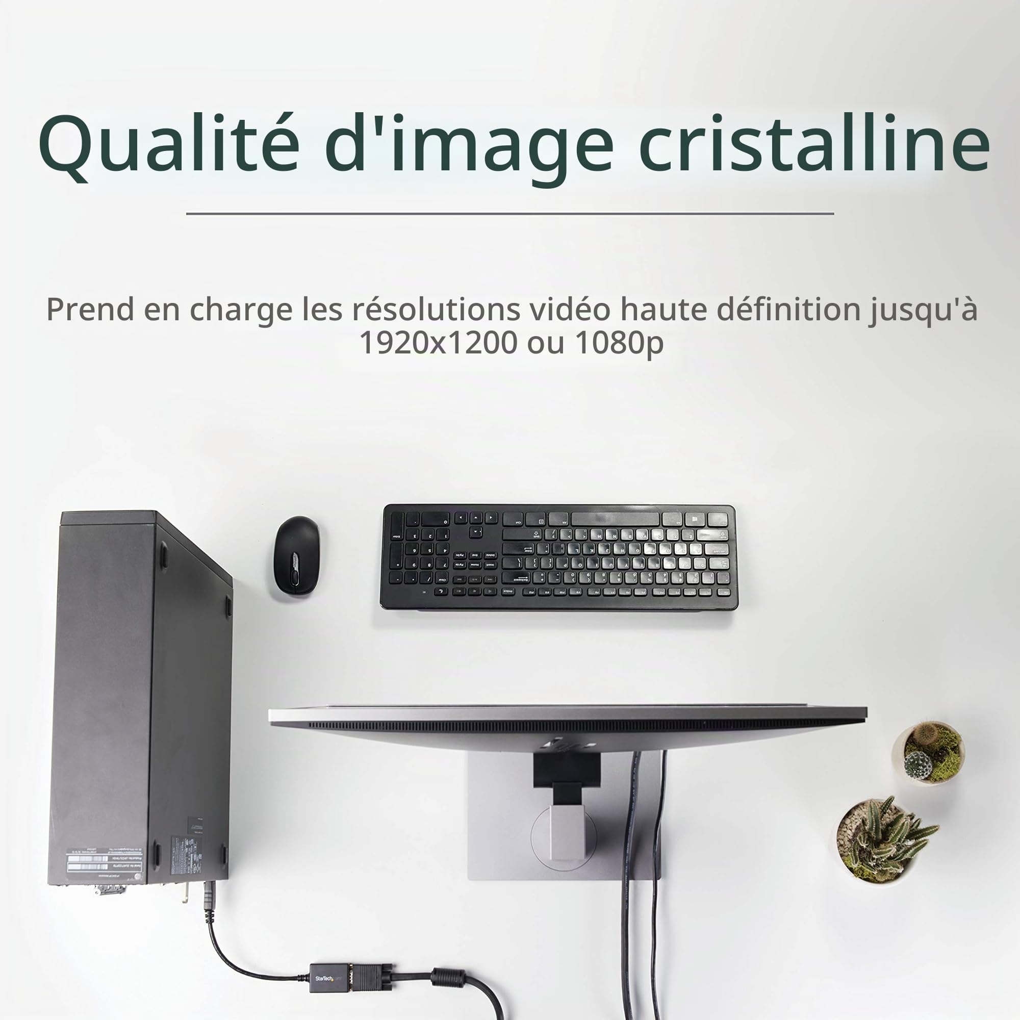 startech-com-dp2vga2-adaptateur-displayport-vers-vga-actif-1080p-22-5-cm image 5