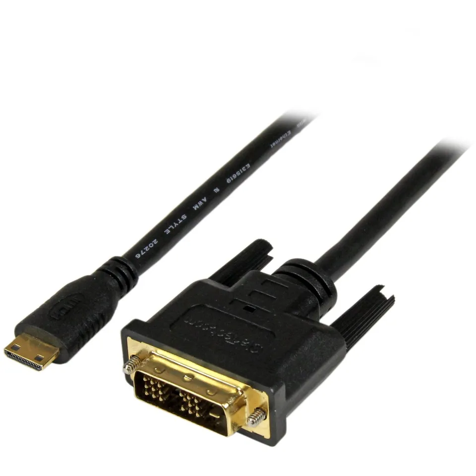 startech-com-hdcdvimm2m-c-ble-mini-hdmi-vers-dvi-d-2-m-1080p image 1