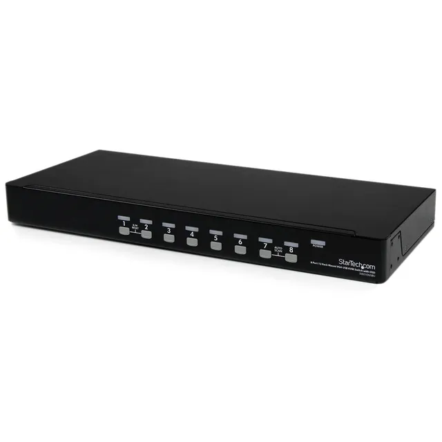 startech-com-sv831dusbu-switch-kvm-usb-vga-8-ports-1u-rackable-osd image 1