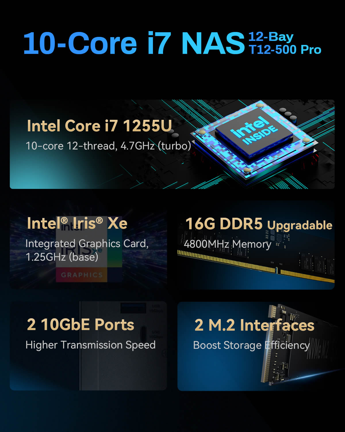 terramaster-t12-500-pro-nas-12-baies-10gbe-entreprise image 2