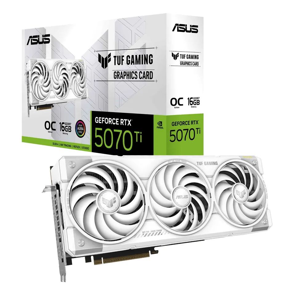 asus-tuf-gaming-geforce-rtx-5070-ti-16gb-gddr7-oc-edition-blanche-carte-graphiqu image 1