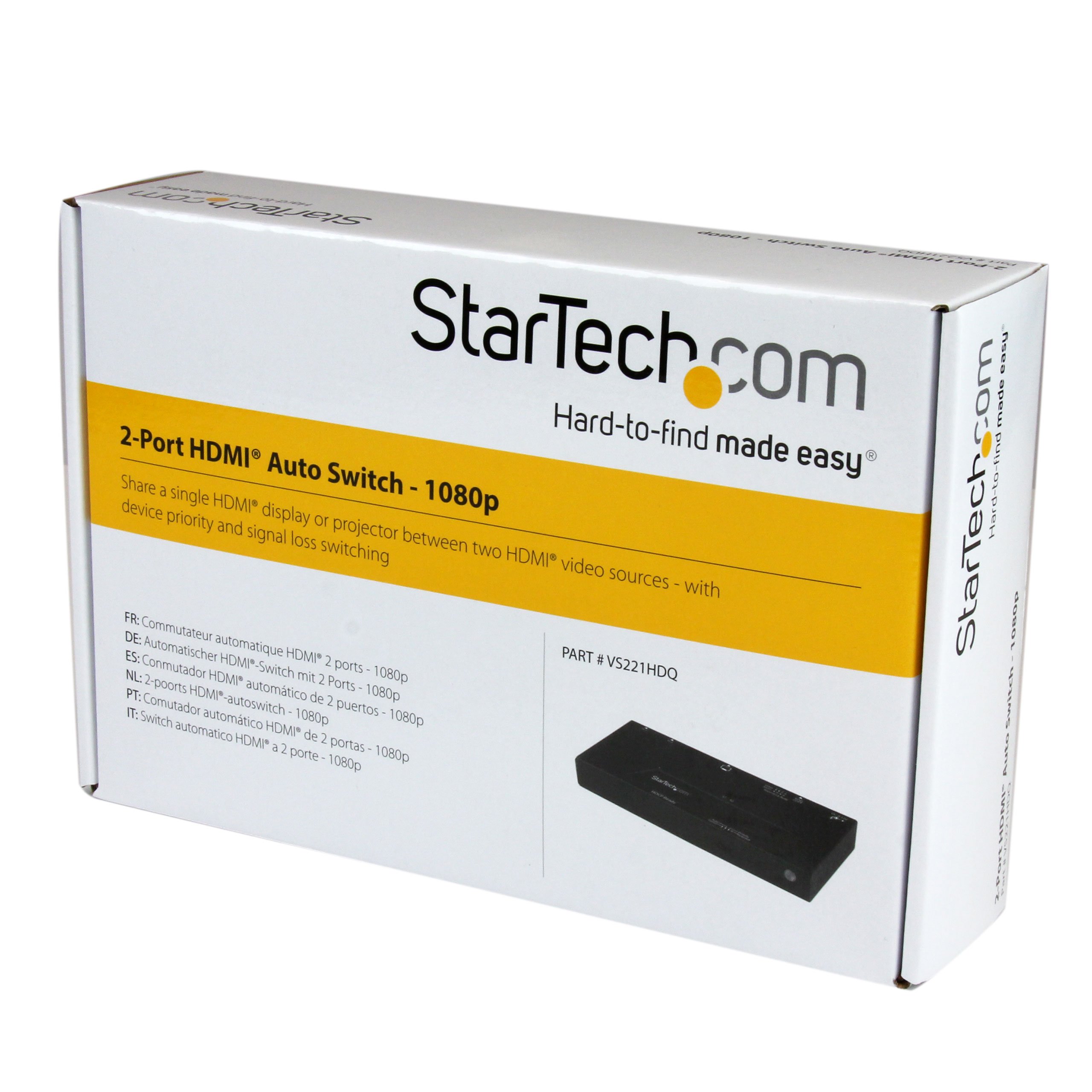 startech-com-switch-hdmi-2-ports-1080p-auto-prioritaire-edid-vs221hdq image 5