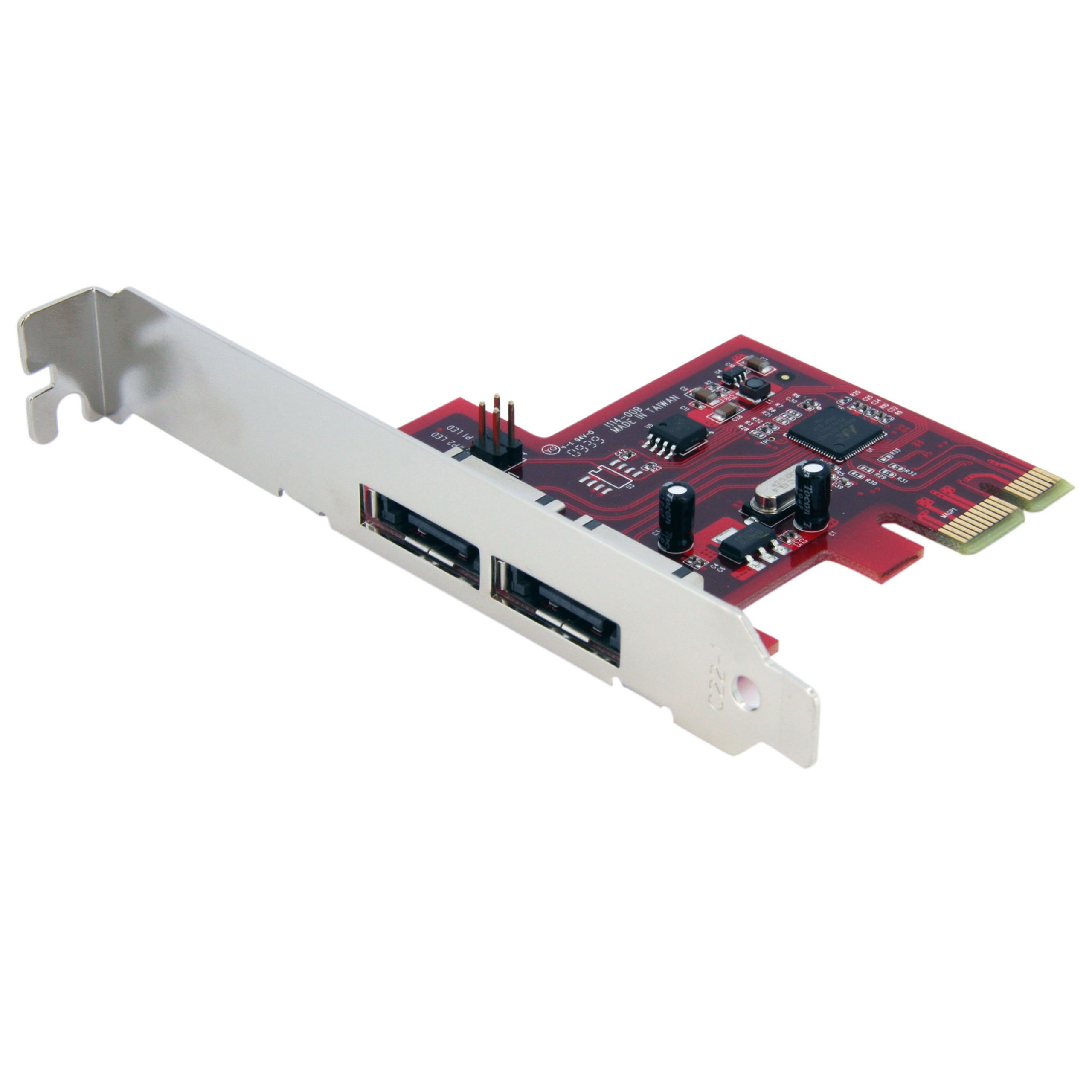 startech-com-carte-contr-leur-2-ports-sata-6gbps-pci-express-esata-raid image 1