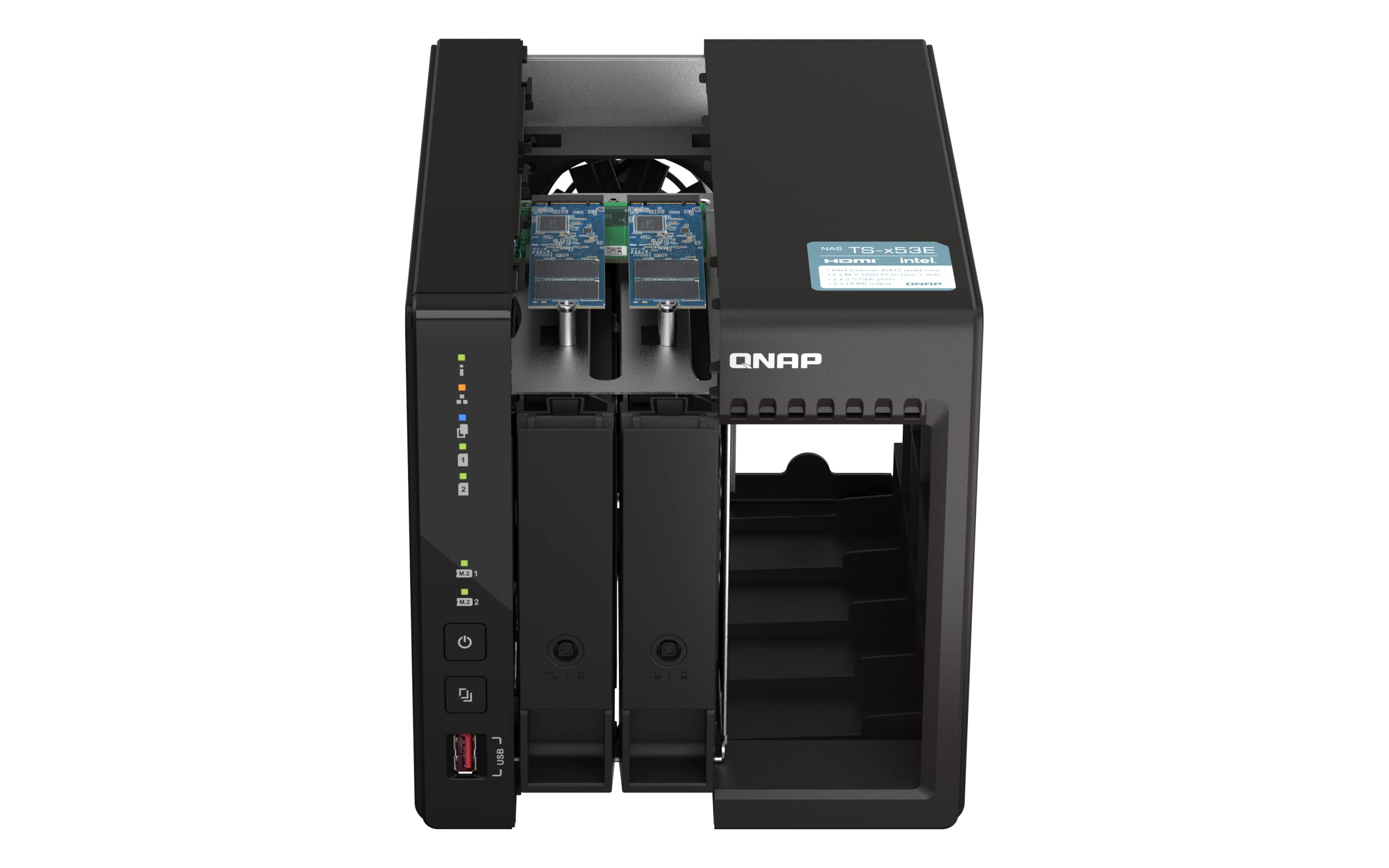 qnap-turbo-station-ts-253e-8g-nas-2-baies-2-5gbe-8go-ram image 2