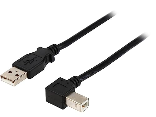 startech-com-c-ble-usb-a-vers-usb-b-coud-gauche-1-m-noir-usbab1ml image 2