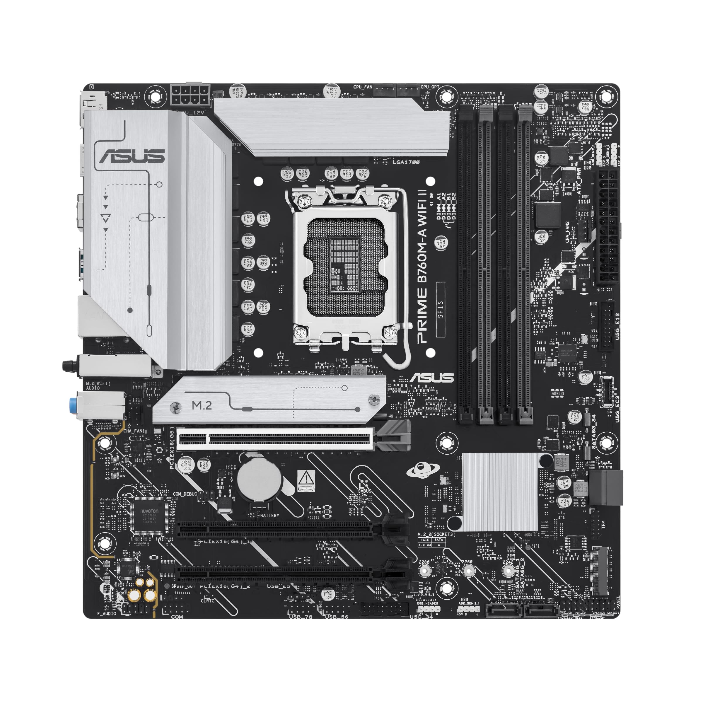 asus-rog-prime-b760m-a-wifi-ii-carte-m-re-micro-atx-lga-1700-ddr5-pcie-5-0 image 1