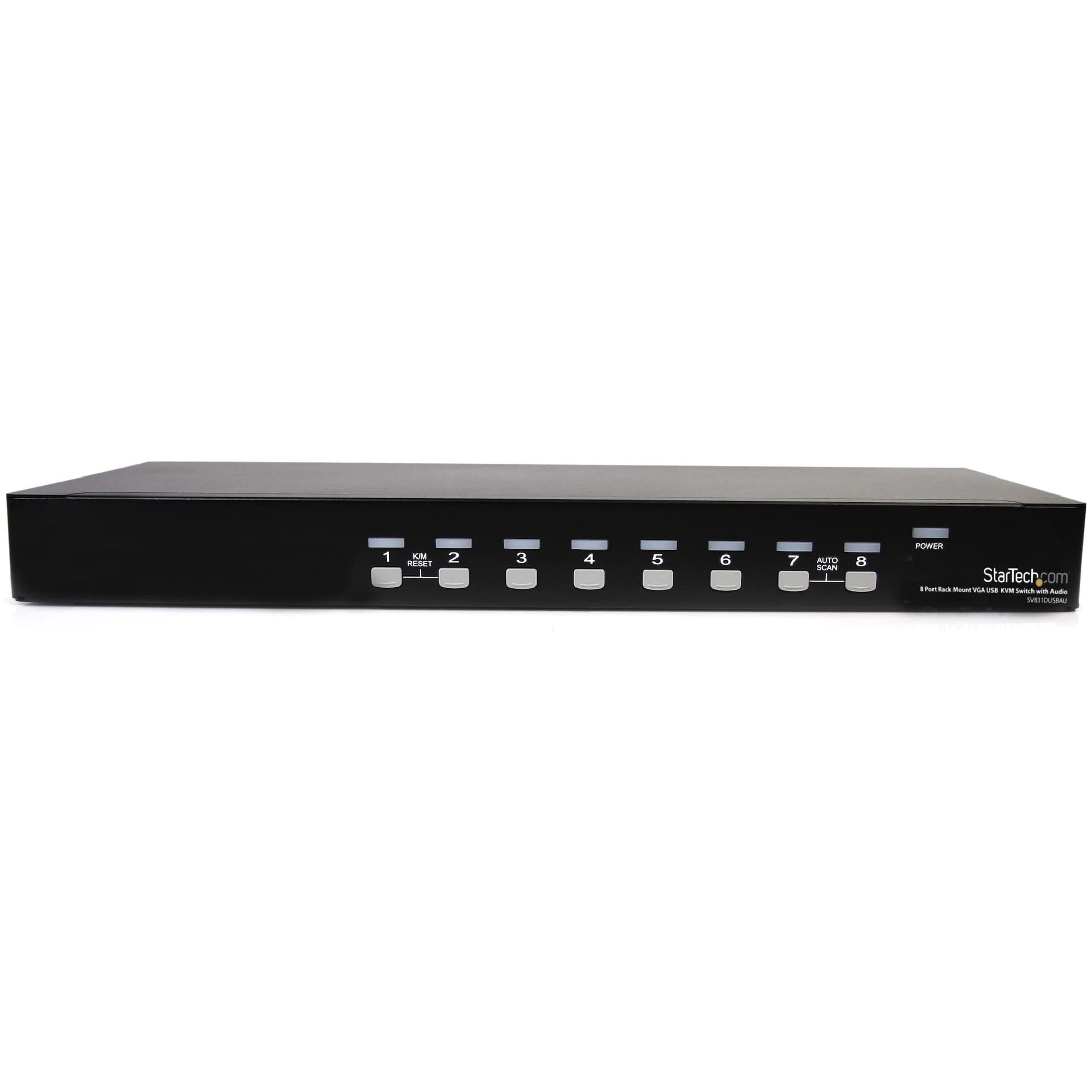 startech-com-commutateur-kvm-usb-vga-8-ports-rack-1u-avec-audio image 2