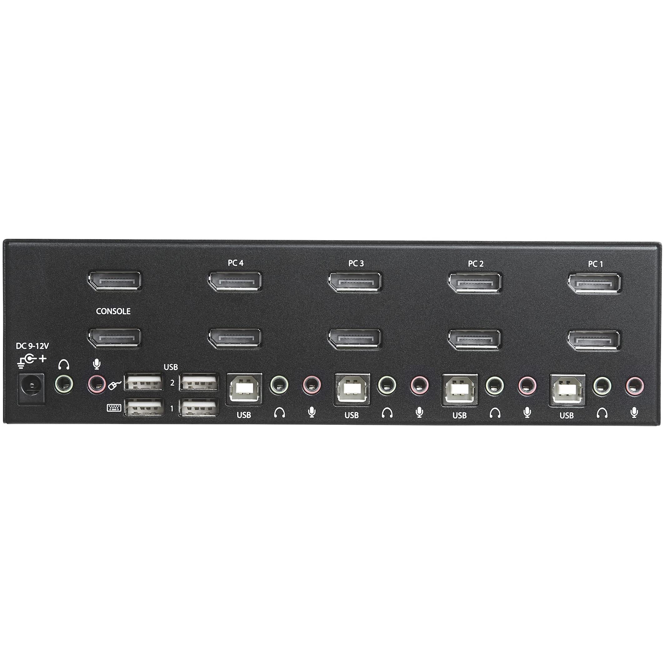 startech-com-switch-kvm-4-ports-double-displayport-4k-60hz-avec-hub-usb image 3