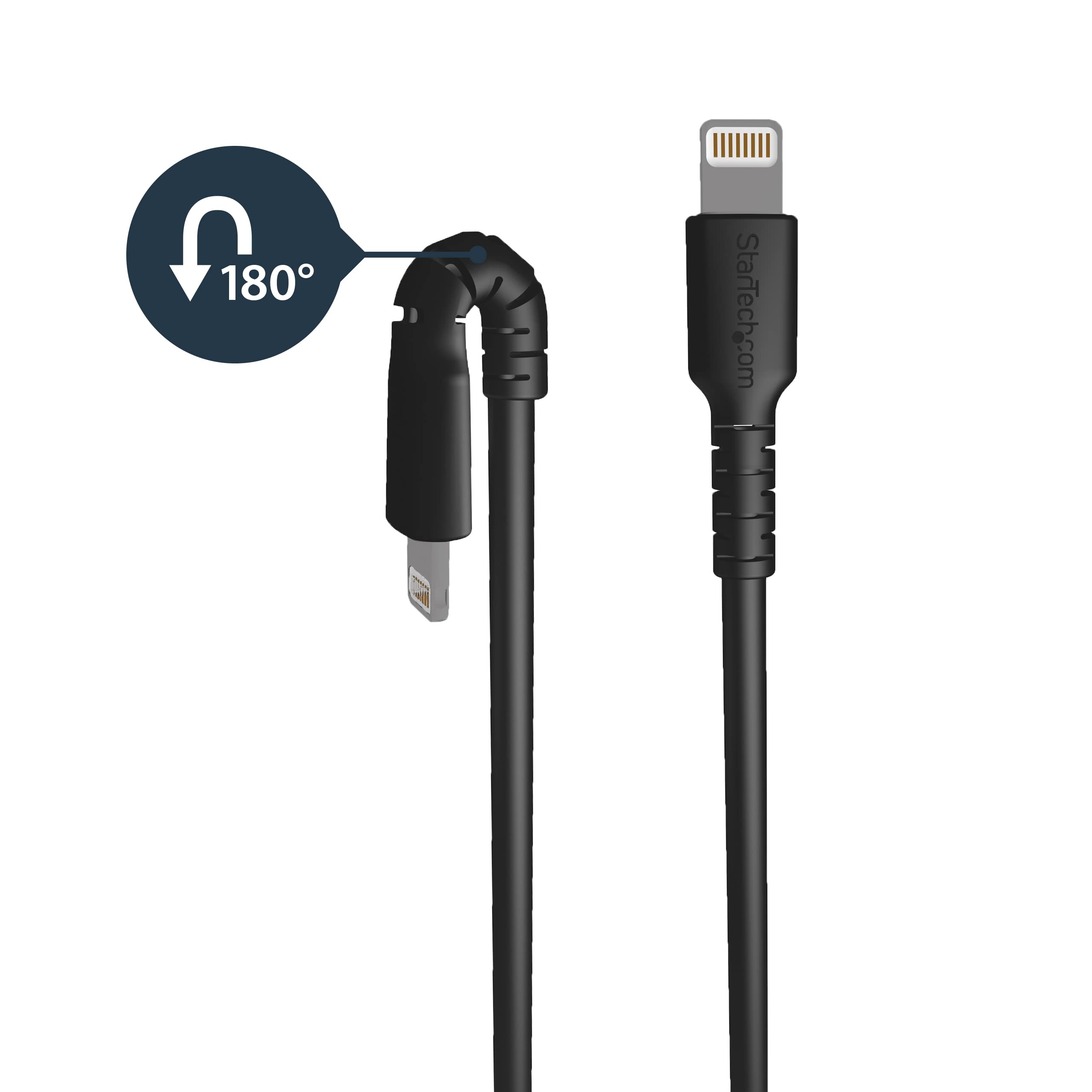 startech-com-c-ble-lightning-vers-usb-1-m-renforc-certifi-mfi-noir-s-rie-pm1115x image 2