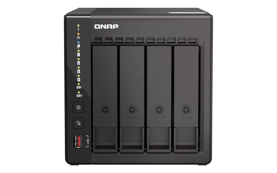 qnap-ts-453e-8g-serveur-nas-tour-4-baies-intel-celeron-2-5gbe-8go-ram image 1